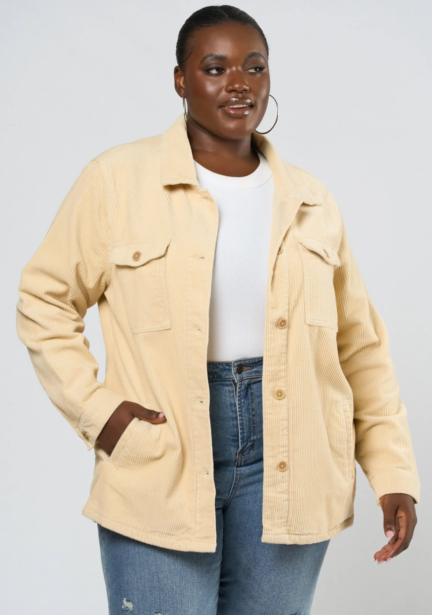 Eloise Cord Shacket