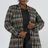 Estelle Check Ponte Jacket
