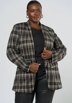 Estelle Check Ponte Jacket