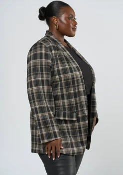 Estelle Check Ponte Jacket