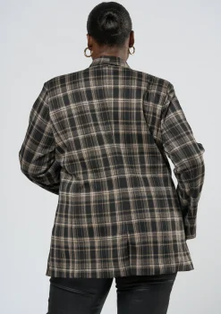 Estelle Check Ponte Jacket