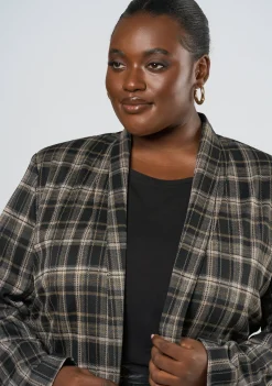 Estelle Check Ponte Jacket