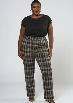 Estelle Check Ponte Pant