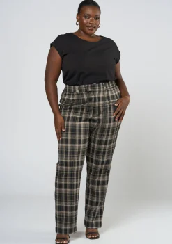 Estelle Check Ponte Pant