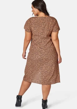 Eva Printed Wrap Dress
