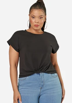 Fearless Crop Twist Tee