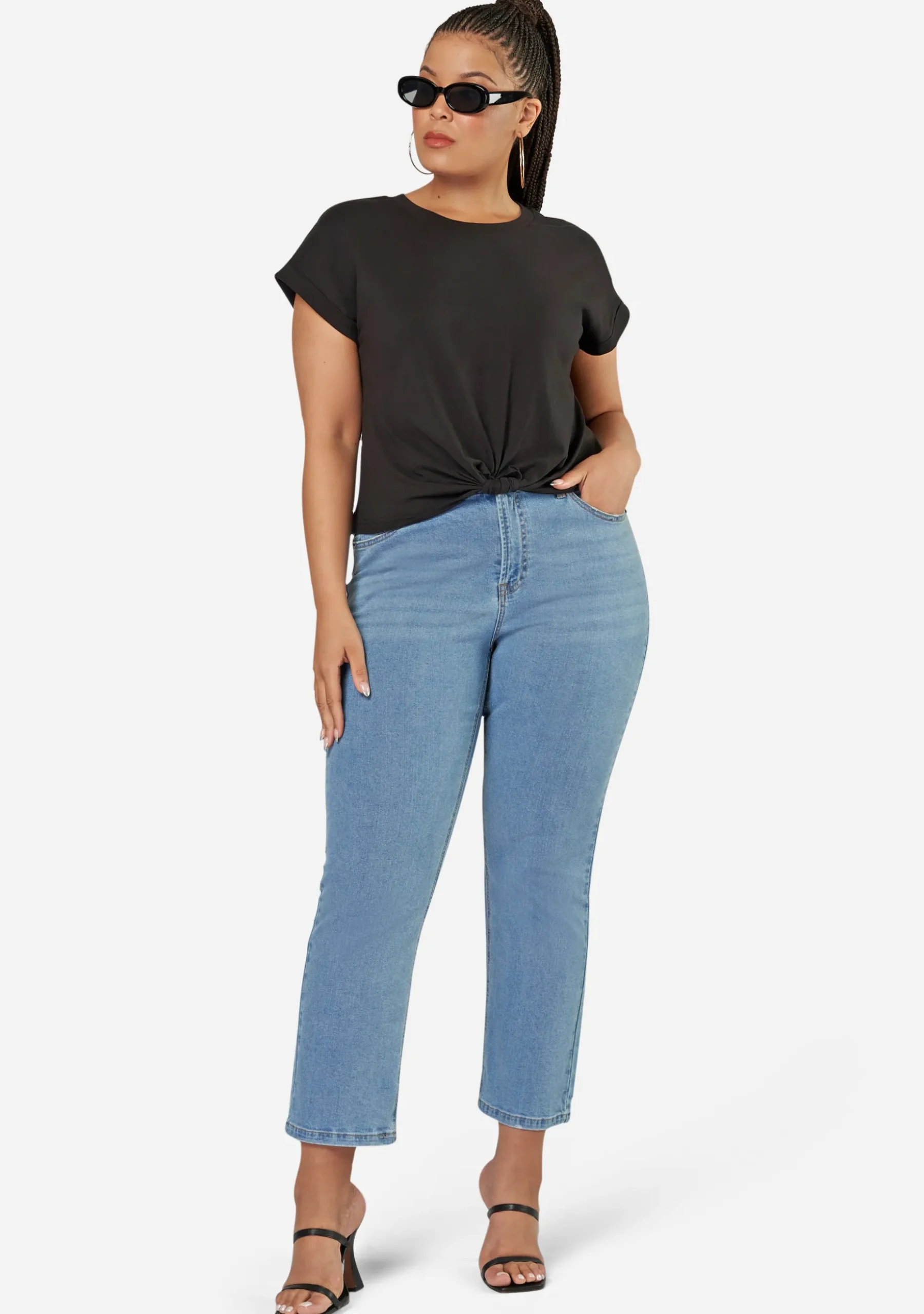 Fearless Crop Twist Tee