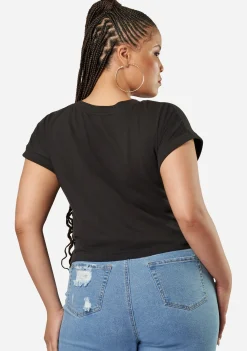 Fearless Crop Twist Tee