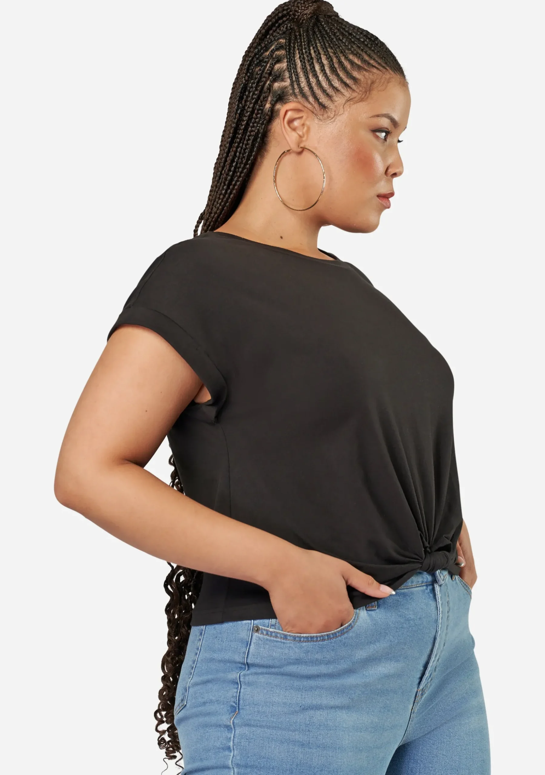 Fearless Crop Twist Tee