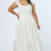 Florence Embroidered Lace Maxi Dress