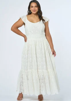 Florence Embroidered Lace Maxi Dress