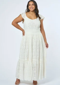 Florence Embroidered Lace Maxi Dress