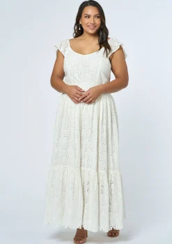 Florence Embroidered Lace Maxi Dress