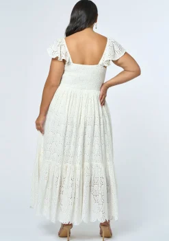 Florence Embroidered Lace Maxi Dress