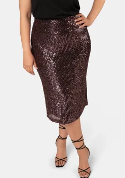 Foolish Sequin Midi Skirt