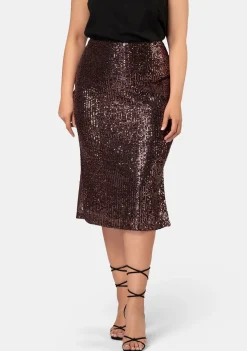 Foolish Sequin Midi Skirt