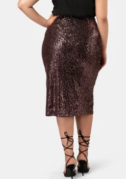 Foolish Sequin Midi Skirt