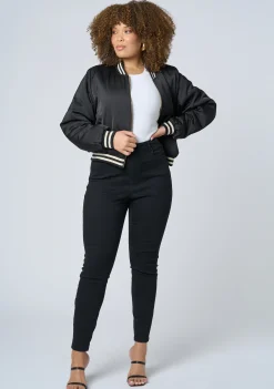 Force Of Nature Satin Bomber