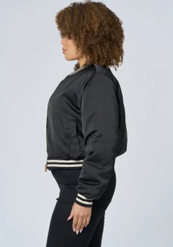 Force Of Nature Satin Bomber