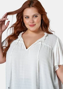 Frances Flutter Sleeve Top