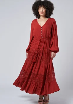 Free Lace Maxi Dress