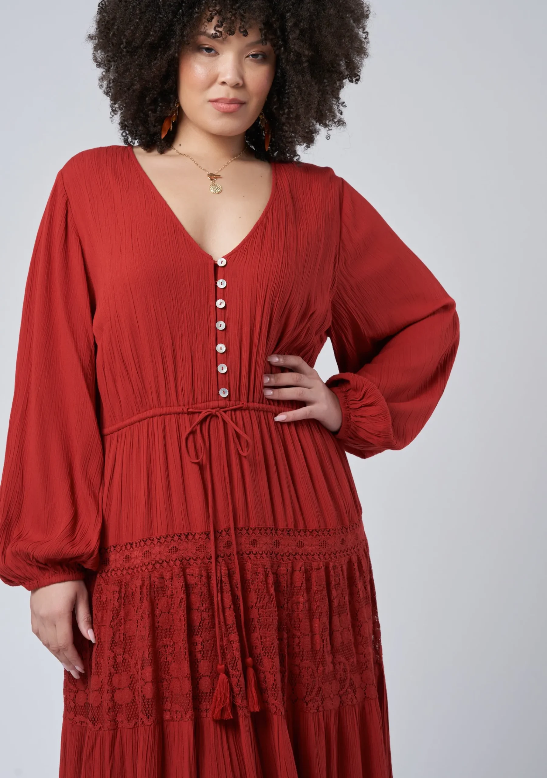 Free Lace Maxi Dress