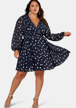 G Spot Print Midi Dress