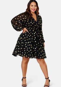G Spot Print Midi Dress