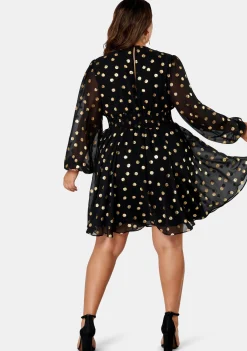 G Spot Print Midi Dress
