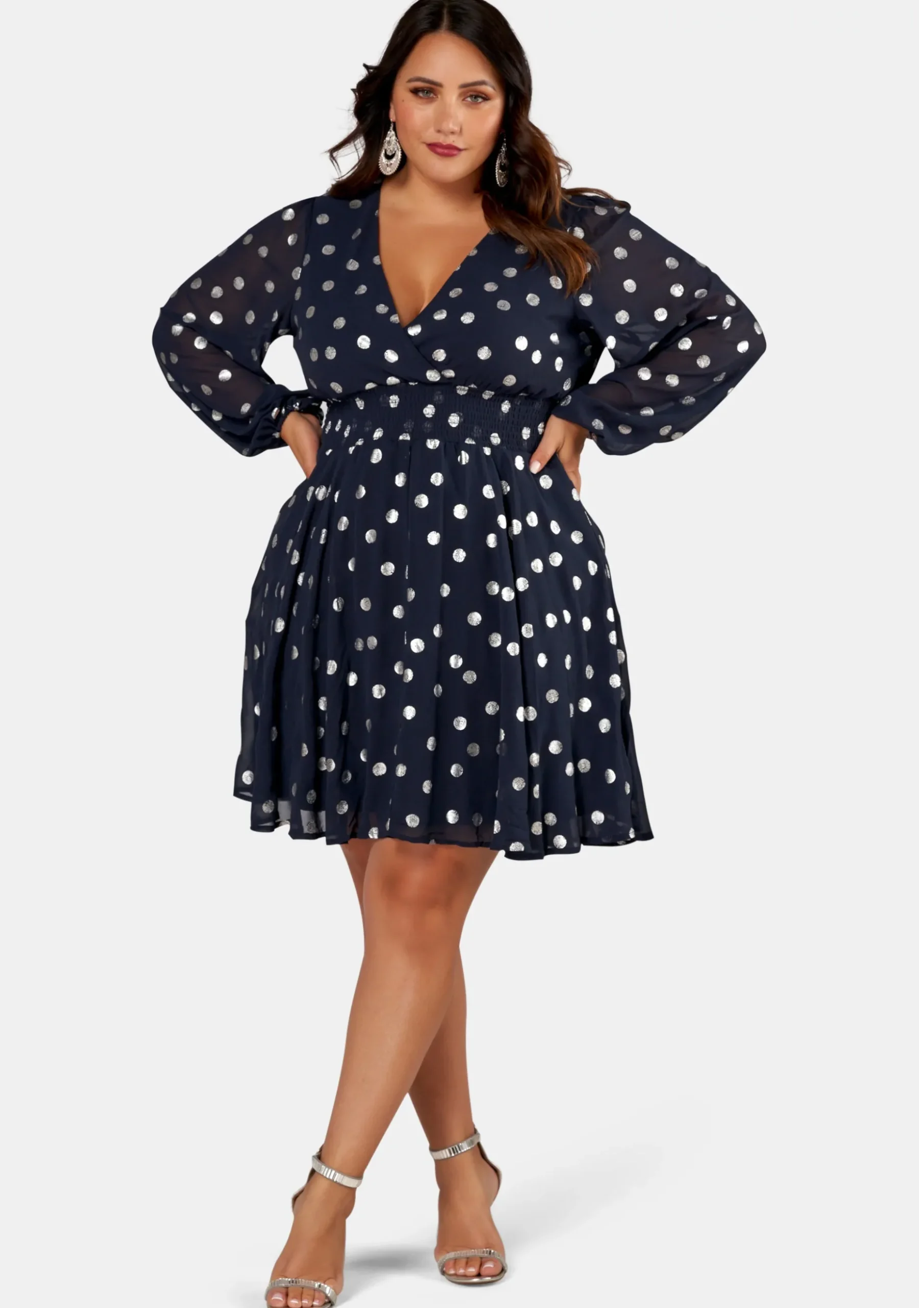G Spot Print Midi Dress