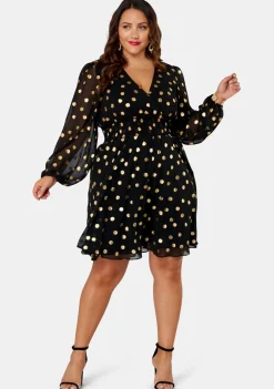 G Spot Print Midi Dress