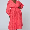 Gabrielle Broderie Midi Dress