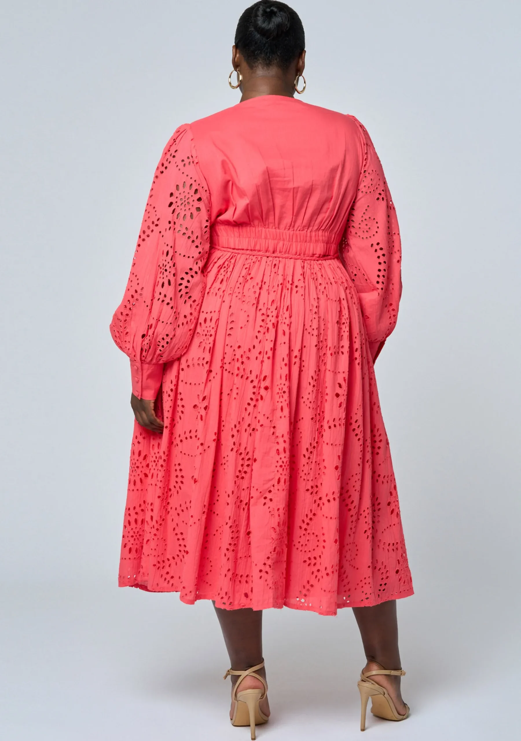 Gabrielle Broderie Midi Dress