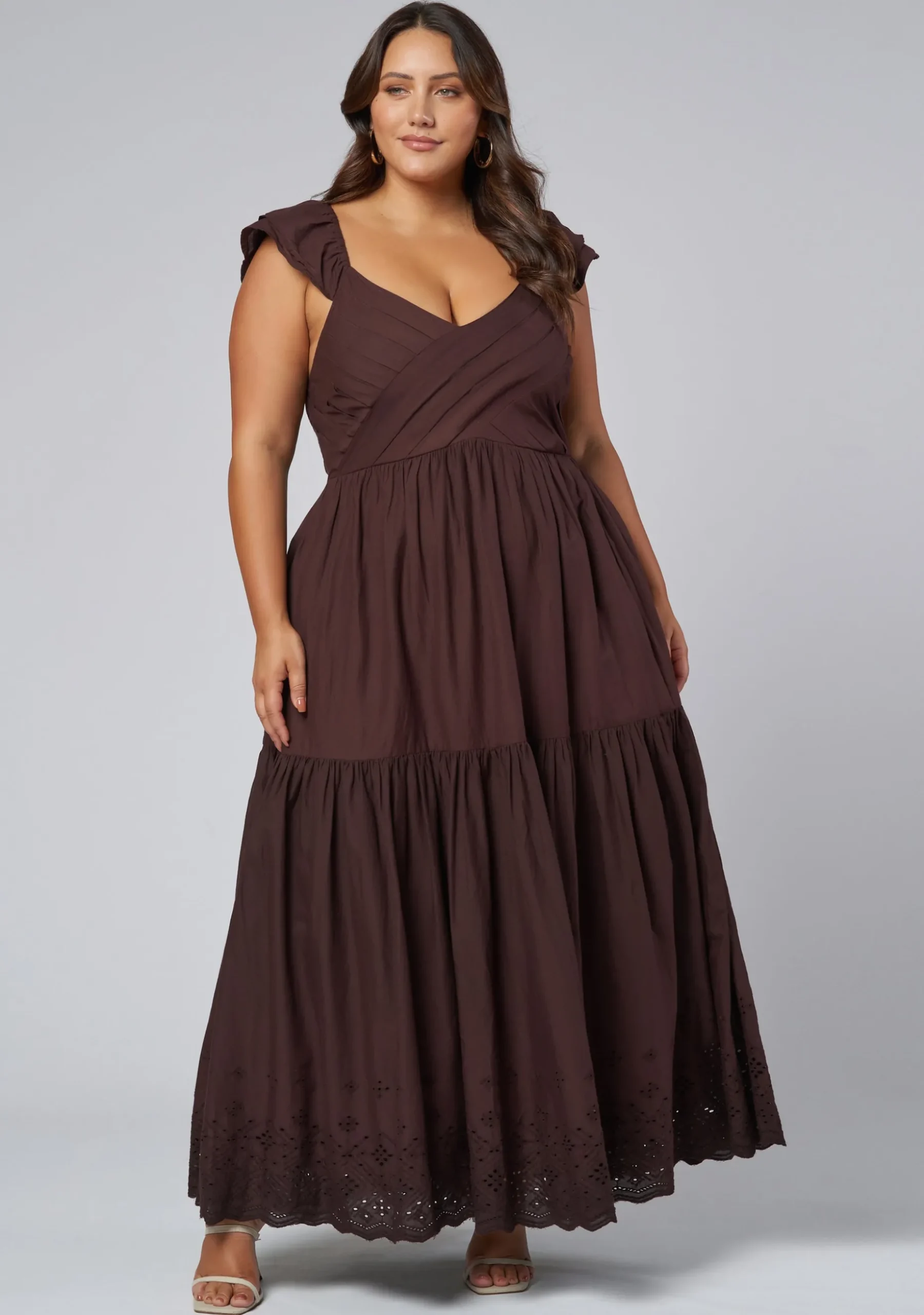 Georgie Broderie Maxi Dress