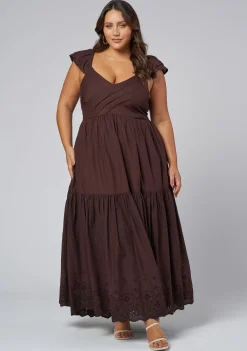 Georgie Broderie Maxi Dress