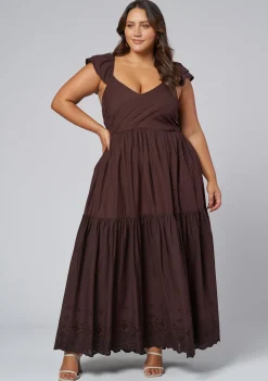 Georgie Broderie Maxi Dress