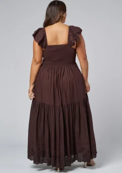 Georgie Broderie Maxi Dress