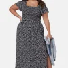Getting Down Print Maxi Dress