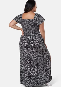 Getting Down Print Maxi Dress