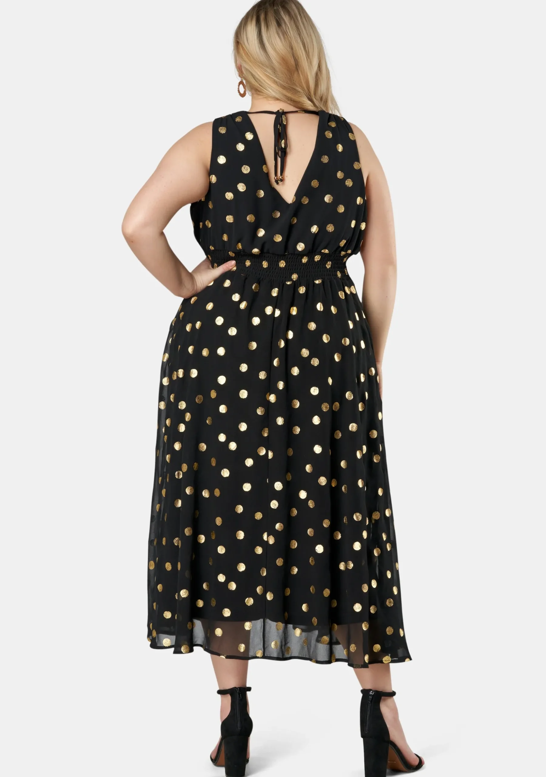 Gift Of Gold Spot Maxi Dress