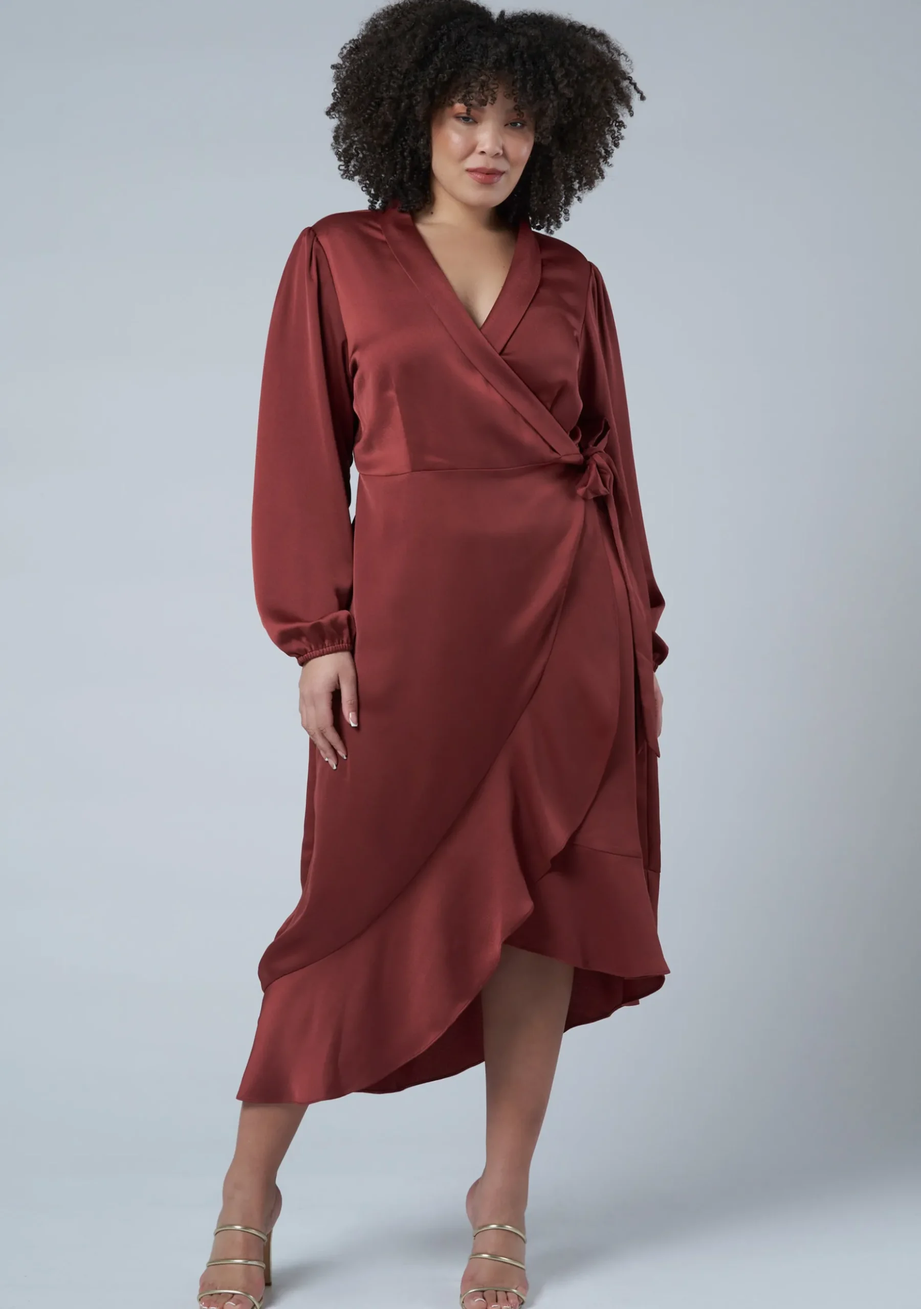Girl Crush Satin Wrap Dress