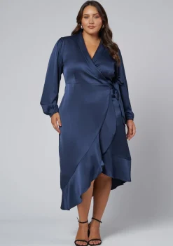 Girl Crush Satin Wrap Dress