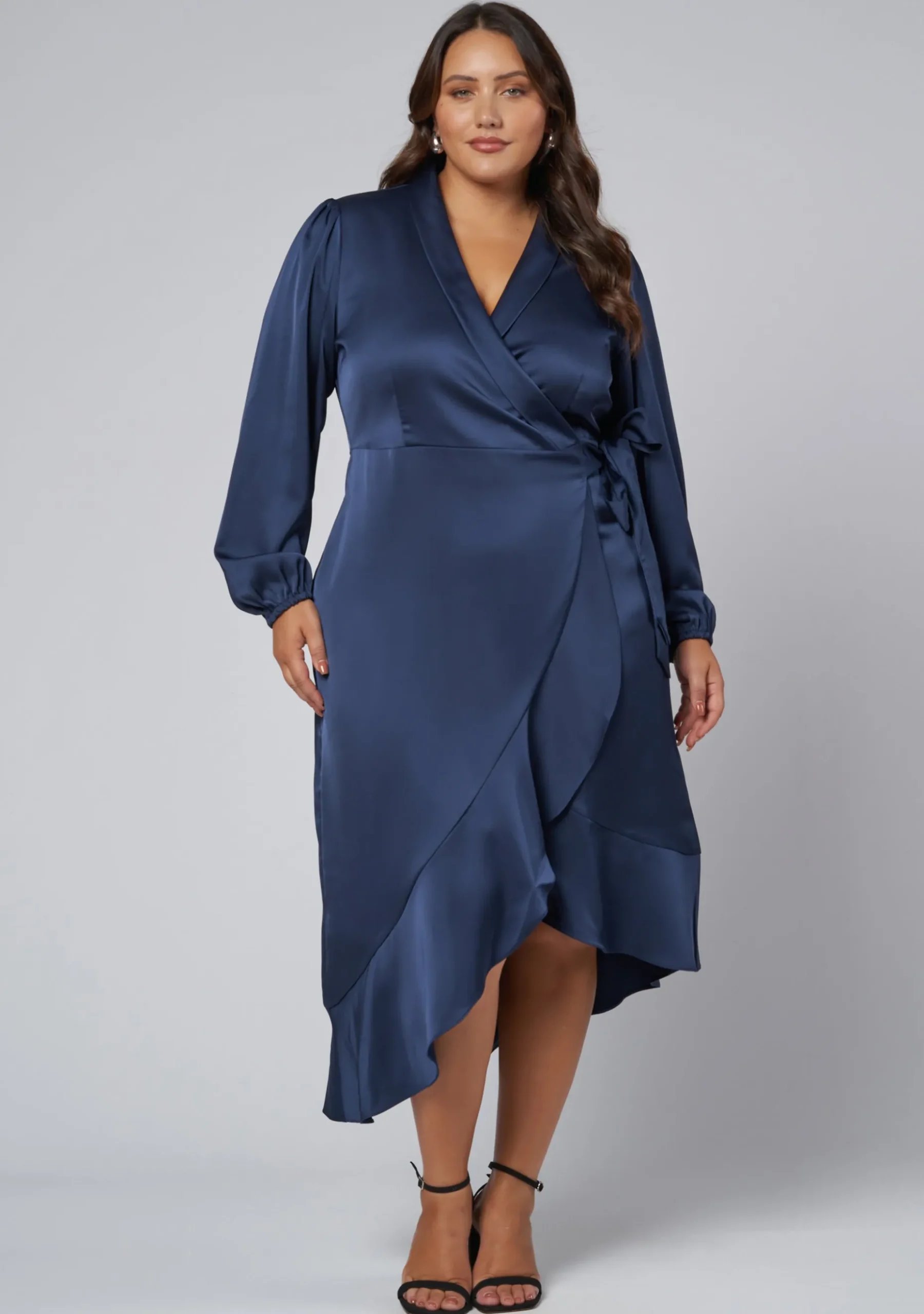 Girl Crush Satin Wrap Dress