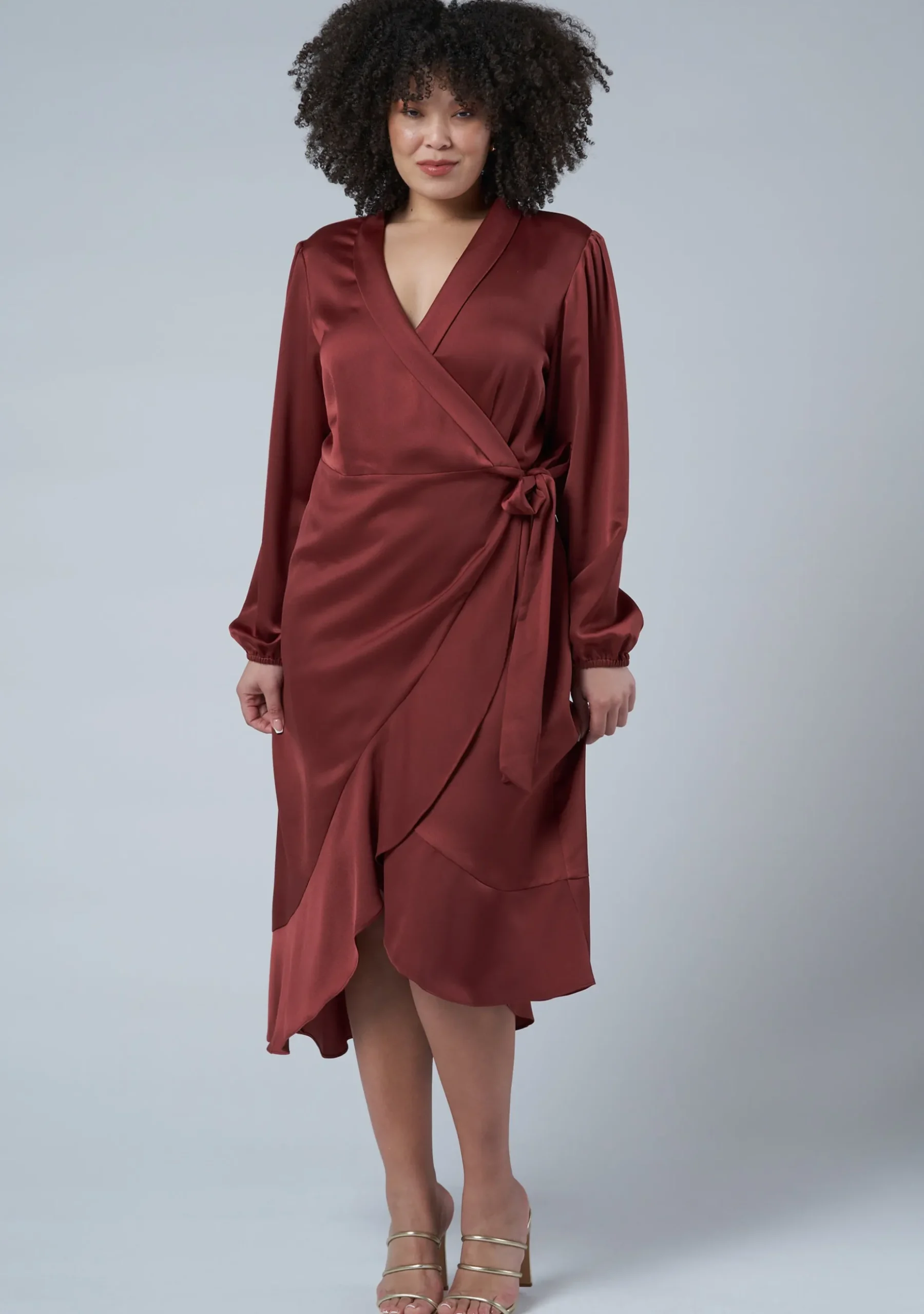 Girl Crush Satin Wrap Dress