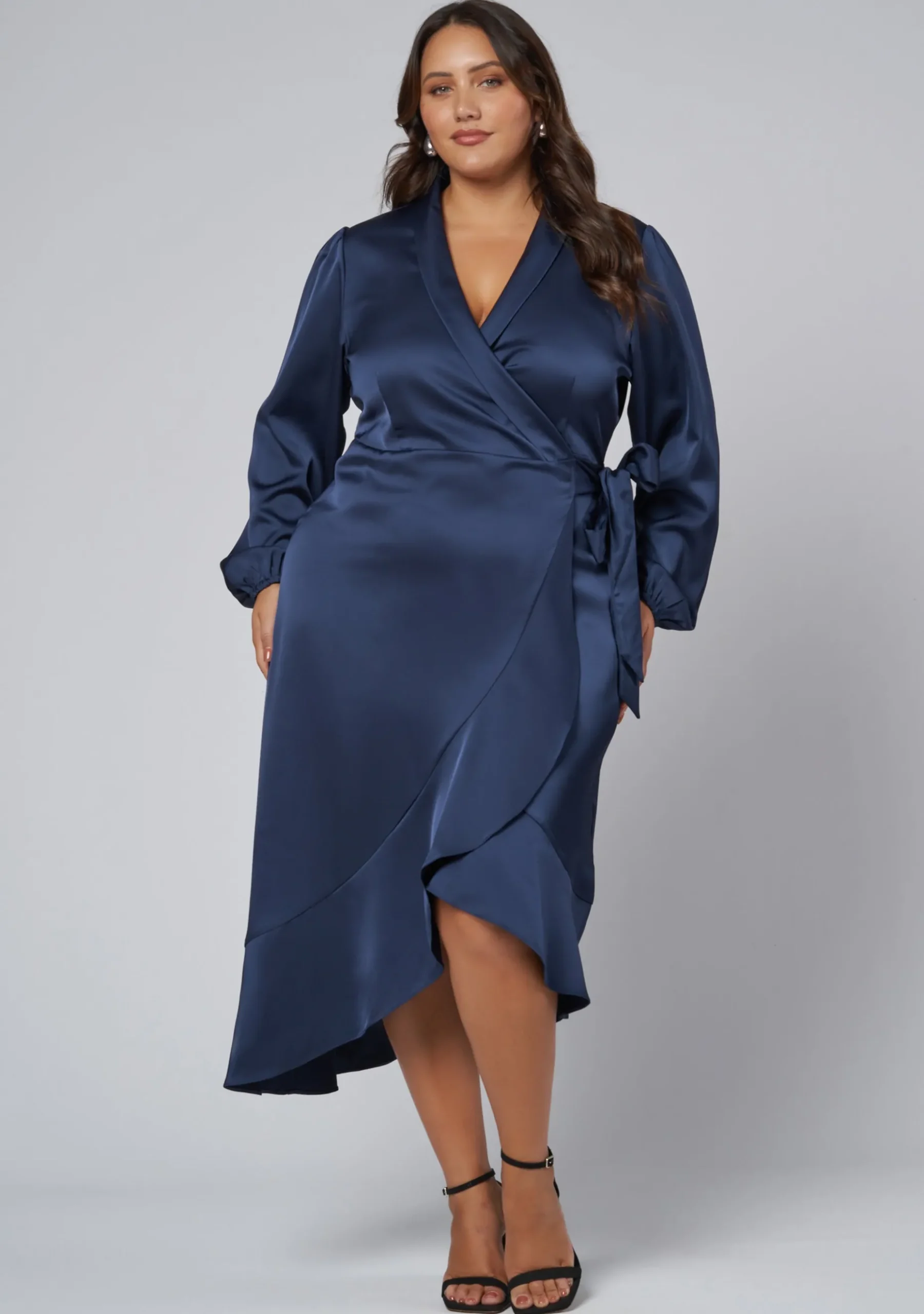 Girl Crush Satin Wrap Dress