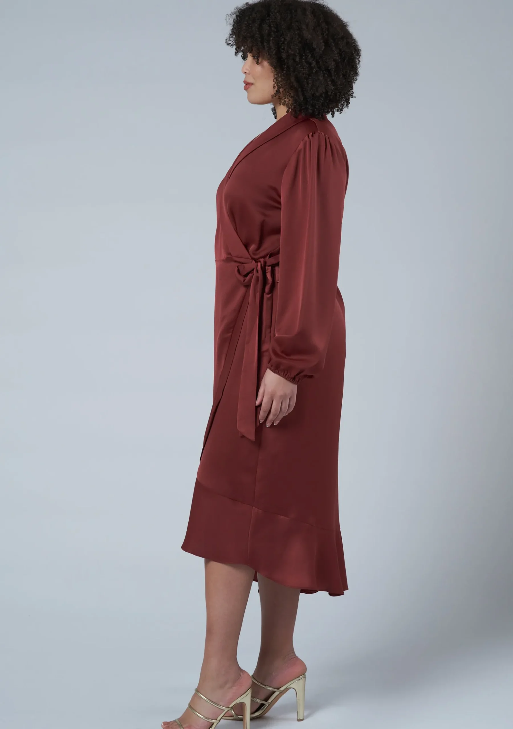 Girl Crush Satin Wrap Dress