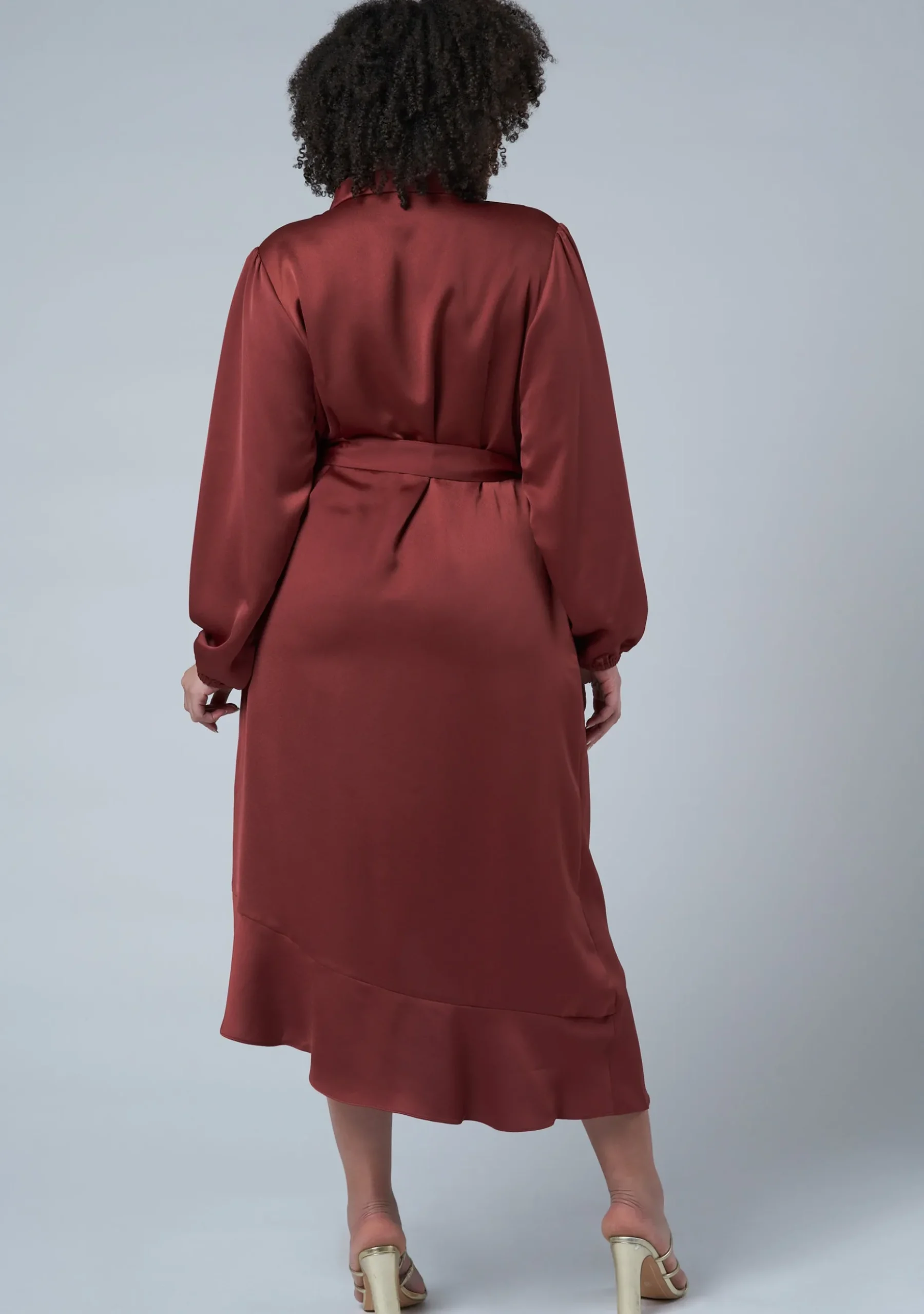 Girl Crush Satin Wrap Dress
