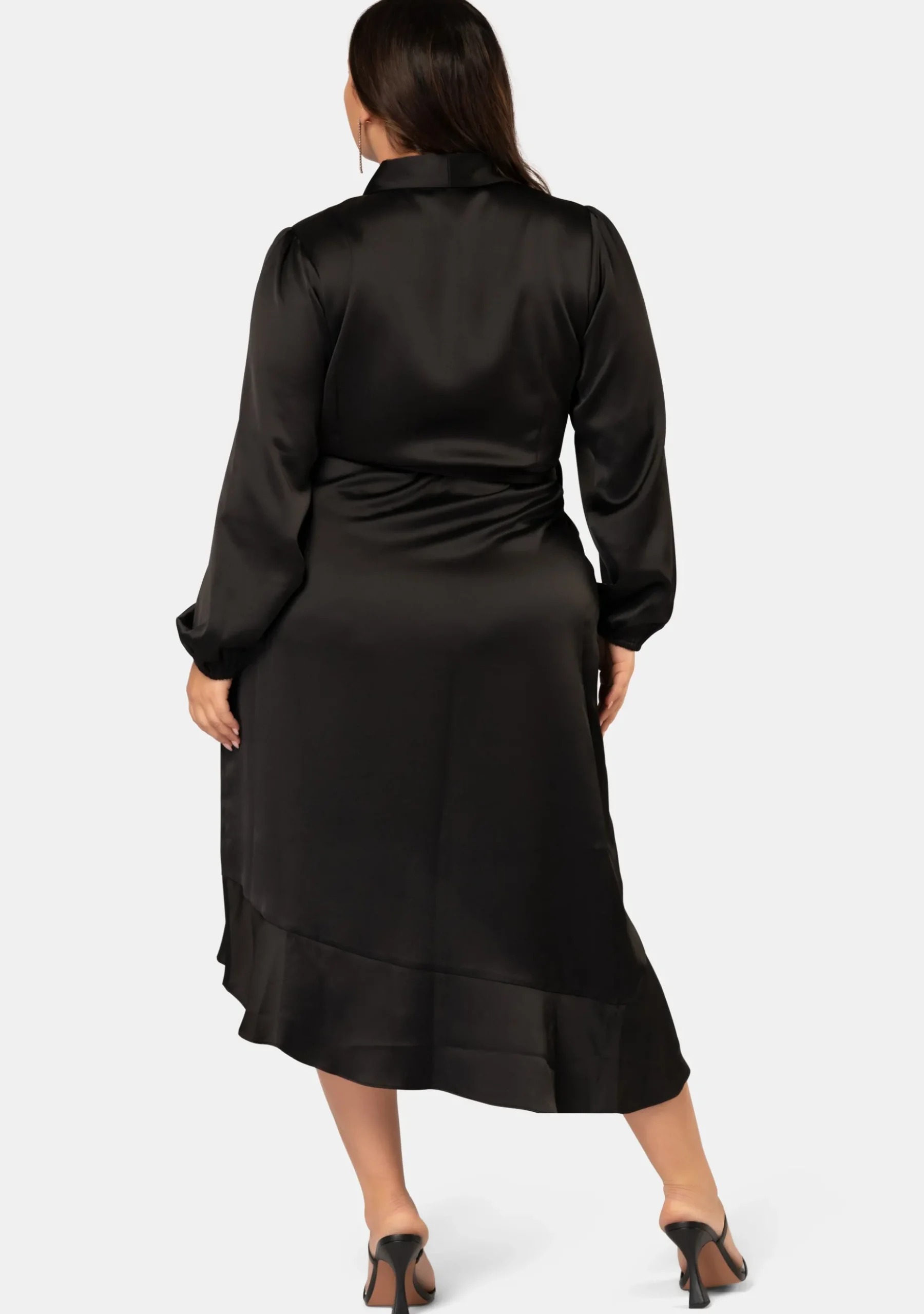 Girl Crush Satin Wrap Dress