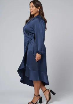 Girl Crush Satin Wrap Dress