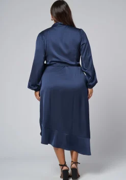 Girl Crush Satin Wrap Dress